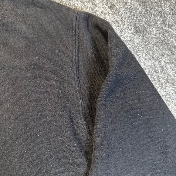 Bella + Canvas Womens Black Fleece Graphic Sweatshirt Small Cozy Streetwear - Picture 8 of 11